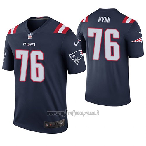 Maglia NFL Legend New England Patriots Isaiah Wynn Blu Color Rush